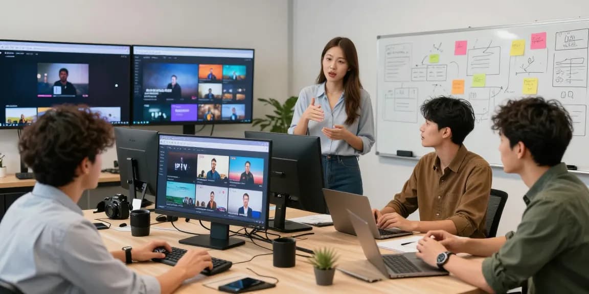 The Best IPTV Reseller Panel showcasing a trusted, professional local business environment with a licensed provider discussing services in the community.
