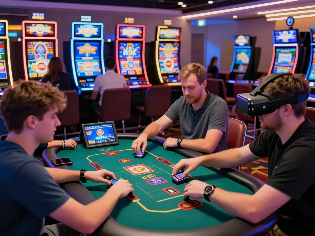 Players enjoying a lively atmosphere at non Gamstop casinos with vibrant games.