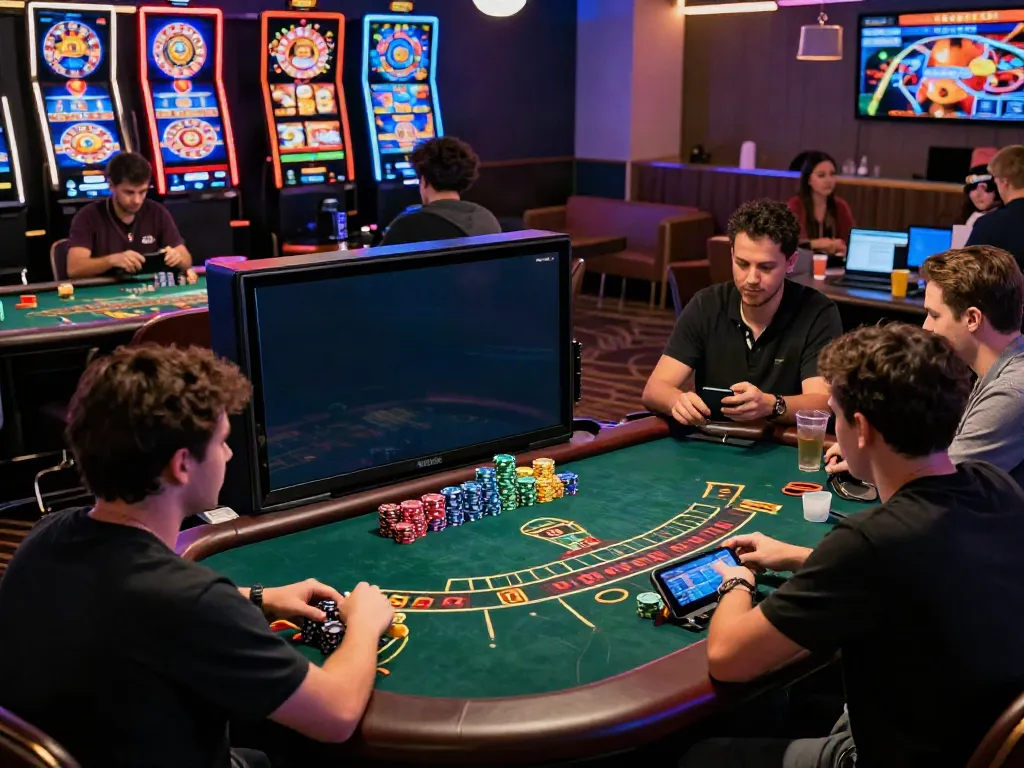 Exciting players at non gamstop casinos enjoying virtual blackjack and gaming.