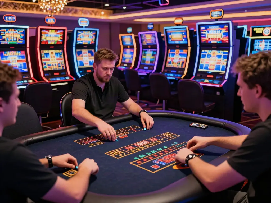 Experience the thrill of non GamStop casinos with vibrant gaming tables and engaging atmosphere.