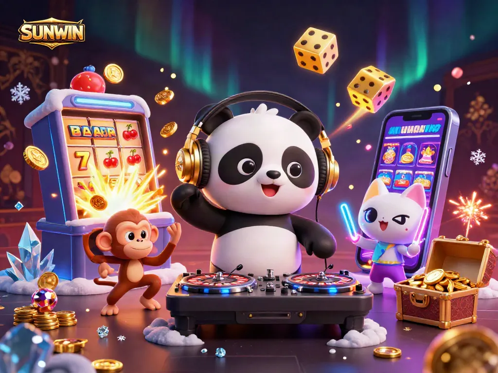 SUNWIN offers thrilling gameplay with vibrant characters and exciting casino elements in an engaging online scene.