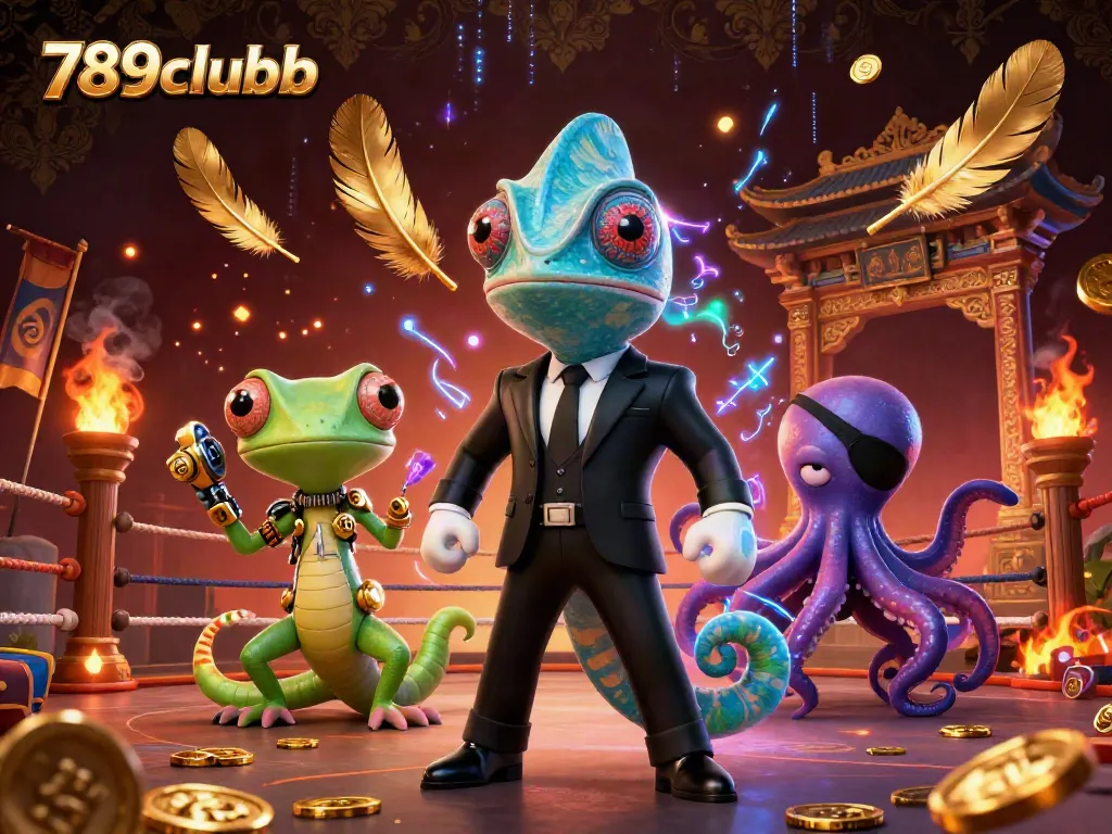 Engage with thrilling action at 789clubb in this vibrant casino illustration showcasing a colorful scene.