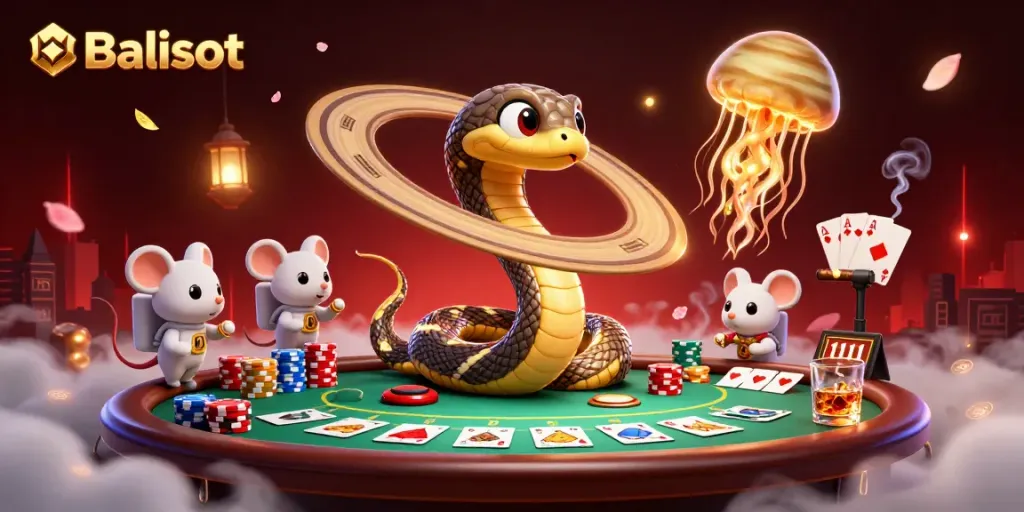 Balislot thrills with roulette-inspired Saturn snake, cosmic dealer, and poker excitement