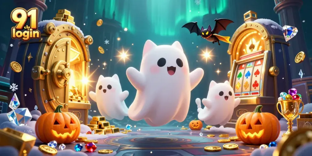 Experience thrilling adventures with 91 club login, as you explore a vibrant haunted casino.