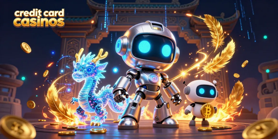 Experience exciting gameplay at credit card casinos with dynamic robots and tokens.