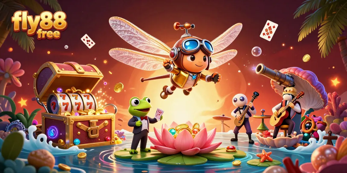 Experience the thrill at fly88 free with our vibrant casino scene featuring dynamic game elements.